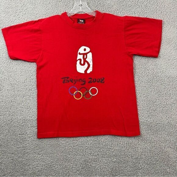 Beijing‎ Olympics 2008 Unisex M Red Short Sleeve Tee - Picture 1 of 8